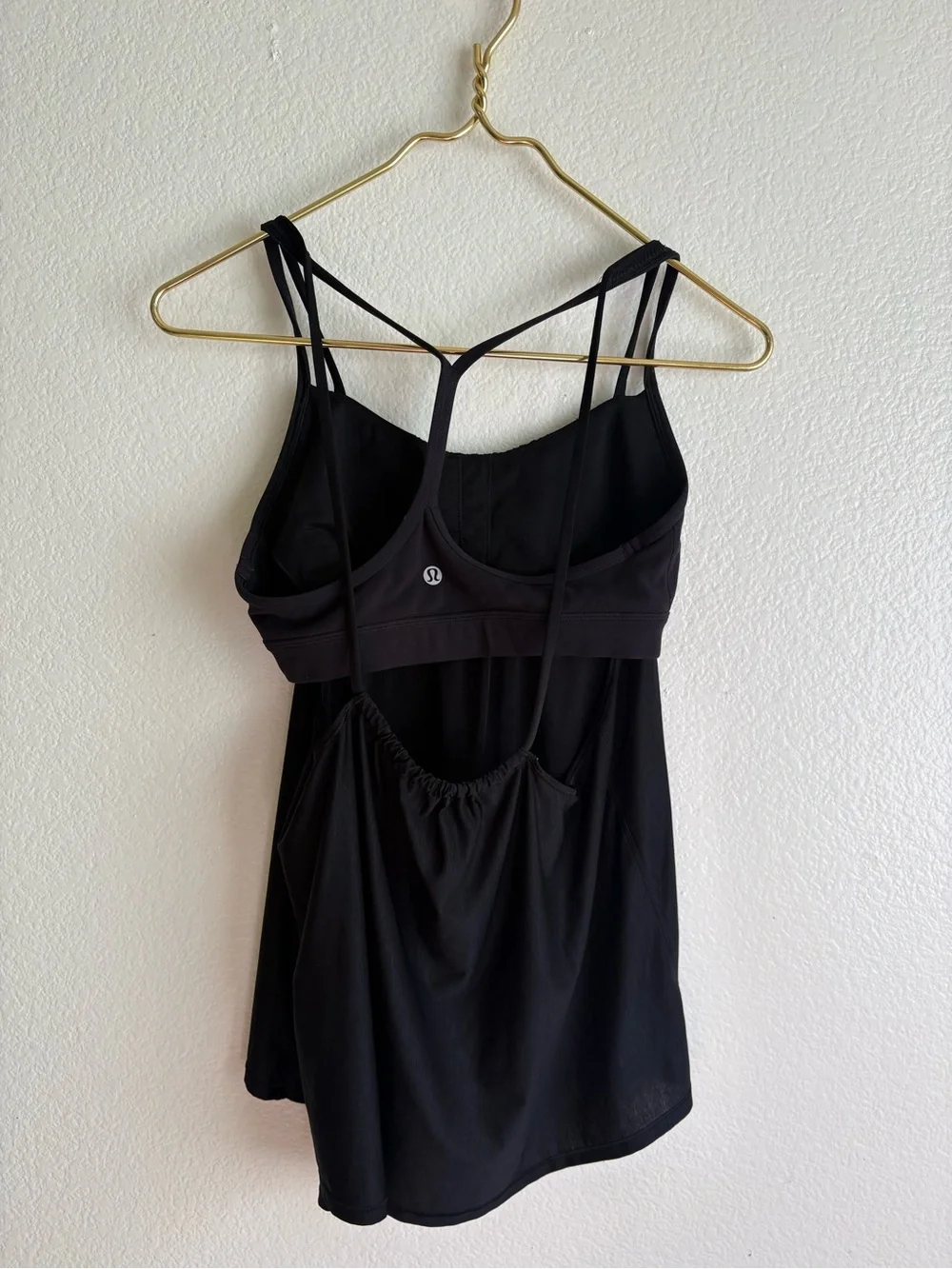 lululemon athletica Black Double-Strap Tank Top